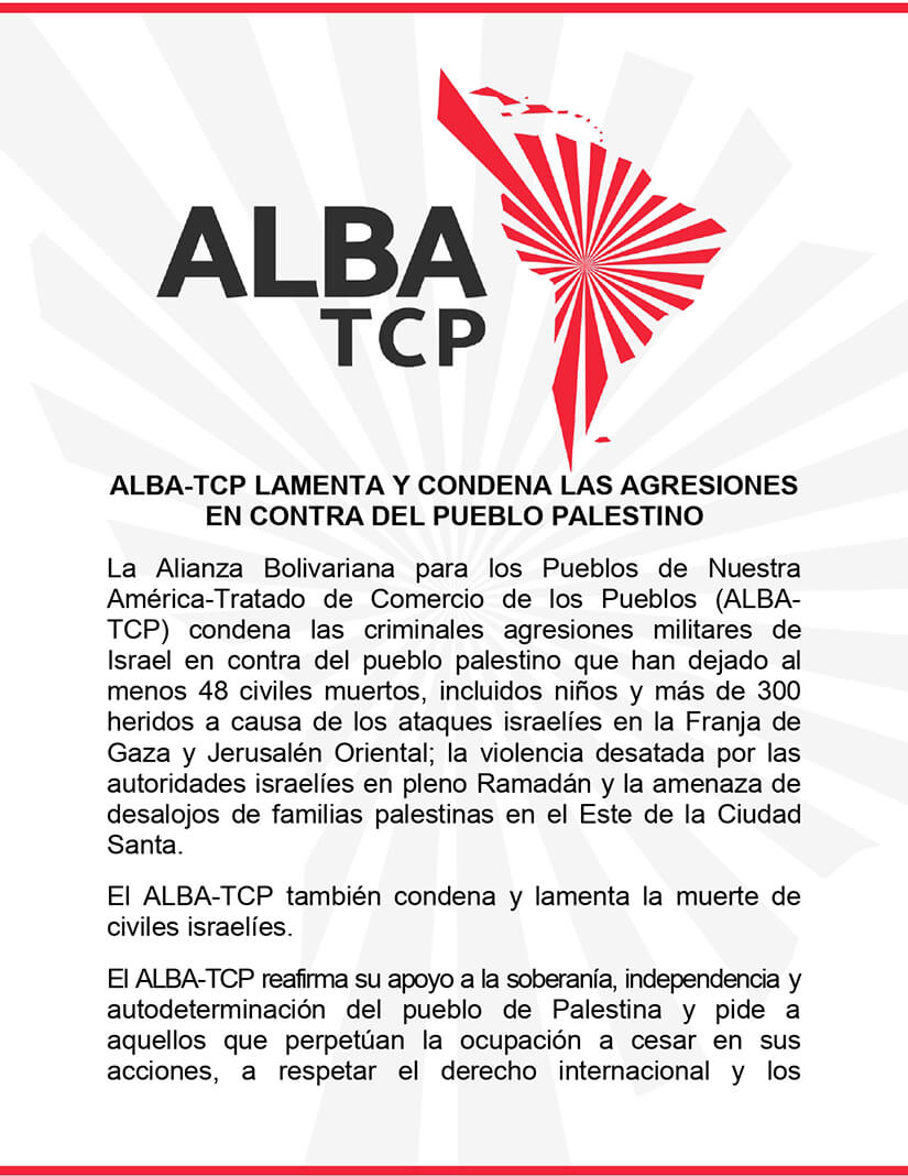 comunicado-alba-condena-agresiones-palestina